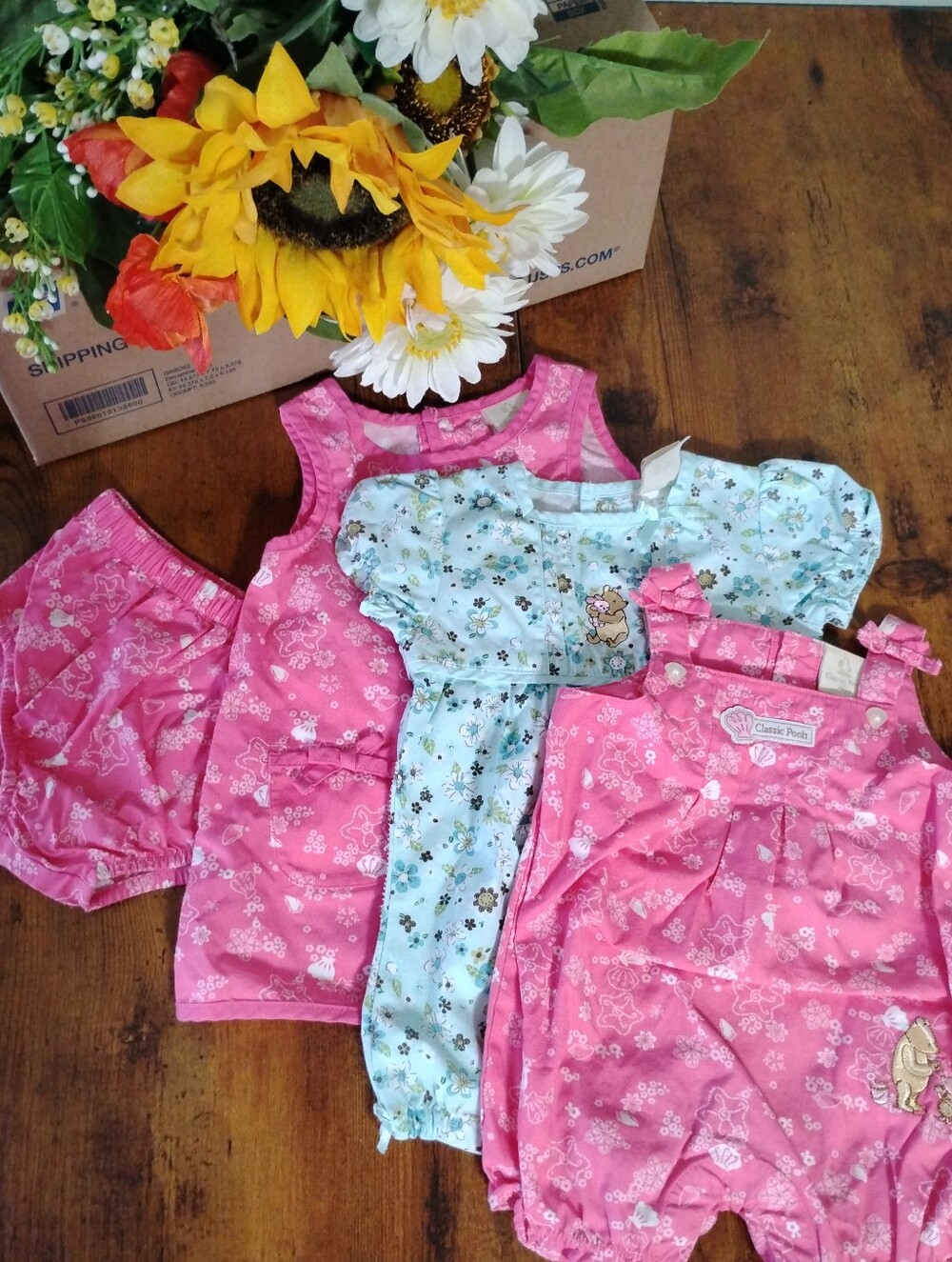 Disney Baby Romper Bundle Lot - 3 Month Baby Girl